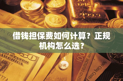 武汉借钱担保费如何计算？正规机构怎么选？