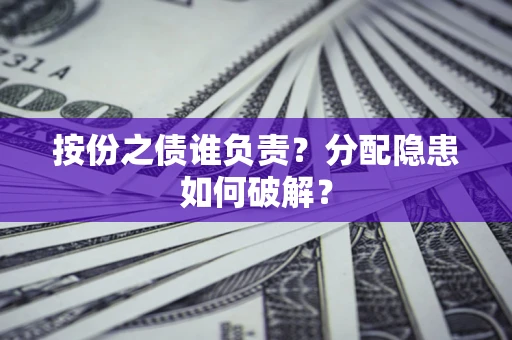 武汉按份之债谁负责？分配隐患如何破解？