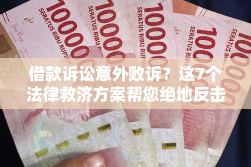 武汉借款诉讼意外败诉？这7个法律救济方案帮您绝地反击！