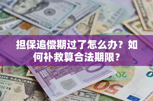 武汉担保追偿期过了怎么办？如何补救算合法期限？