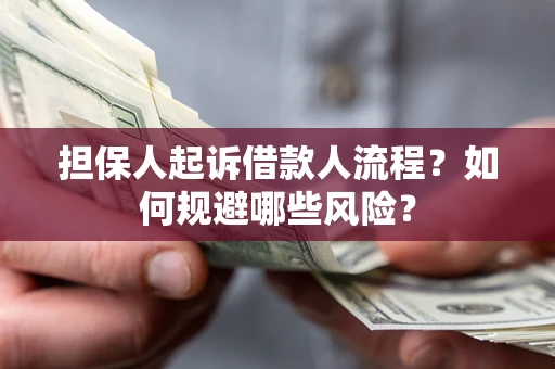 武汉担保人起诉借款人流程？如何规避哪些风险？