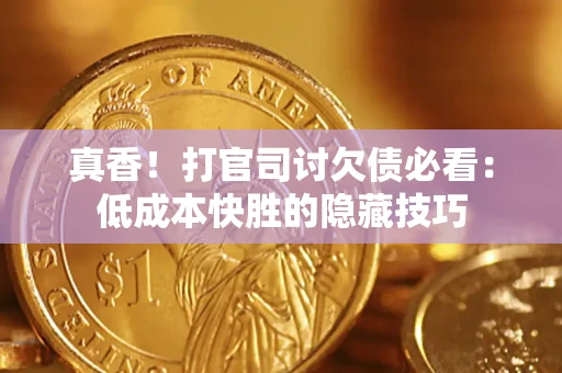 武汉真香！打官司讨欠债必看：低成本快胜的隐藏技巧