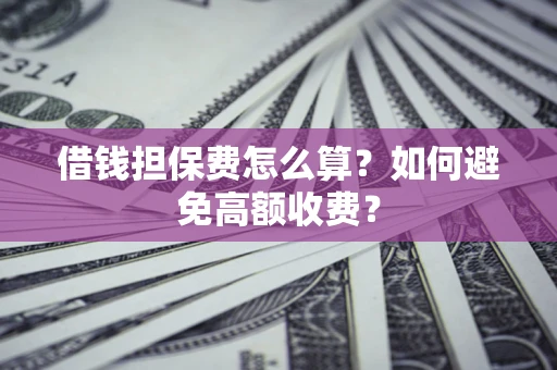 武汉借钱担保费怎么算？如何避免高额收费？