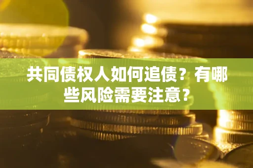 武汉共同债权人如何追债？有哪些风险需要注意？