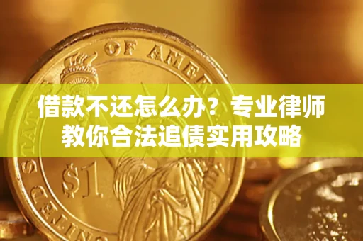 武汉借款不还怎么办？专业律师教你合法追债实用攻略