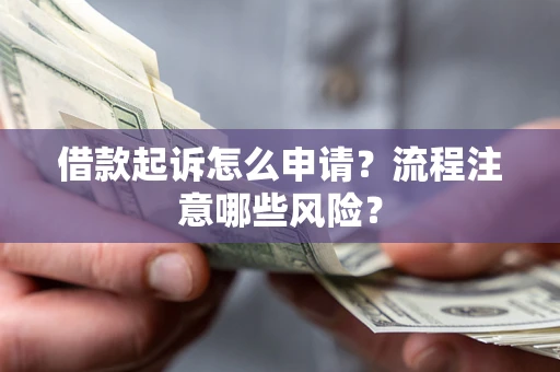 武汉借款起诉怎么申请？流程注意哪些风险？